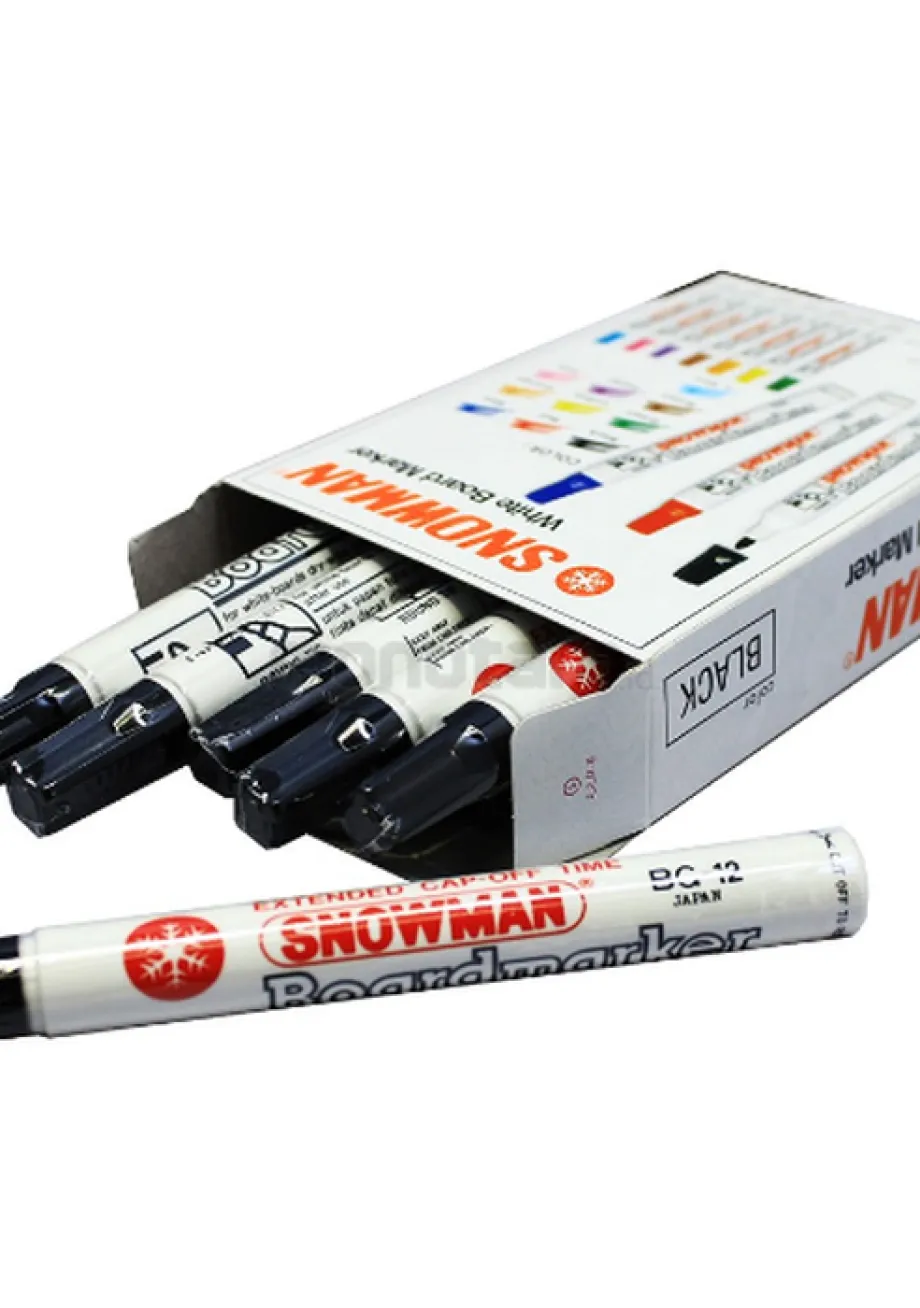 Spidol Papan Tulis Snowman BG-12 Whiteboard Spidol 1 ~item/2022/5/27/spidol_snowman_boarmarker