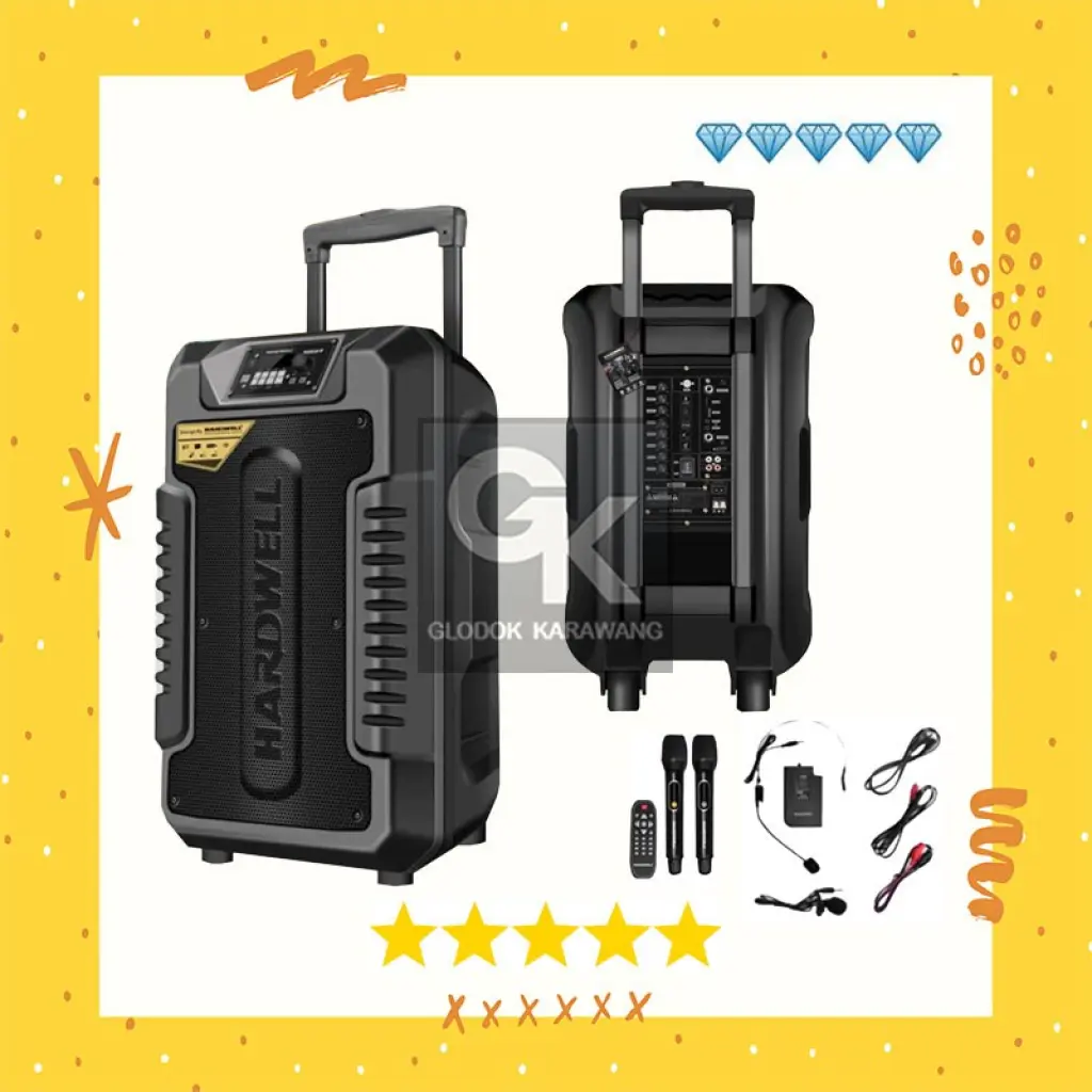 Speaker Portable Meeting 15 Inch HARDWELL TurboVoice 15 Pro Original