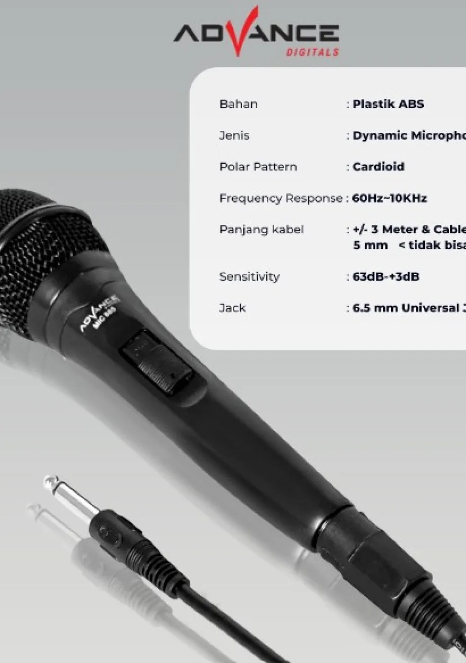 Microphone Kabel ELC MICROPHONE KABEL ADVANCE 1 ~item/2022/7/25/mic_advancekabel