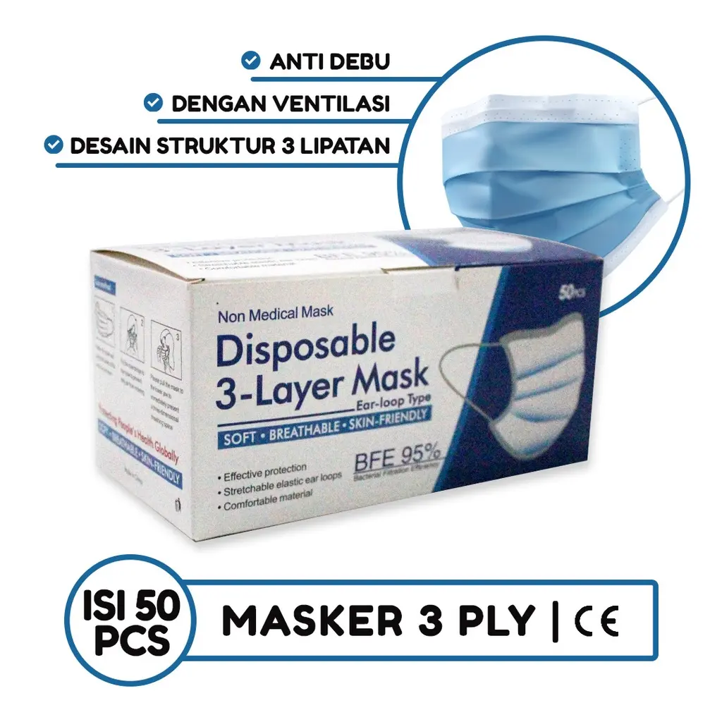 Masker 3 Ply