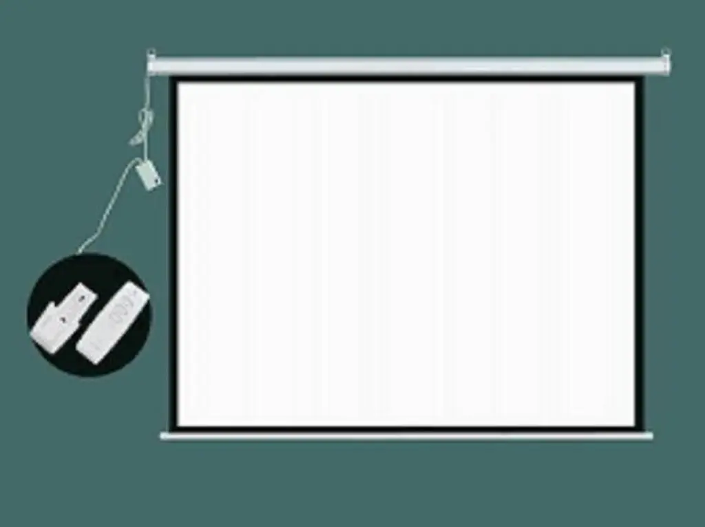 SIMPLE SCREEN MOTORIZED 200 43 WHITE