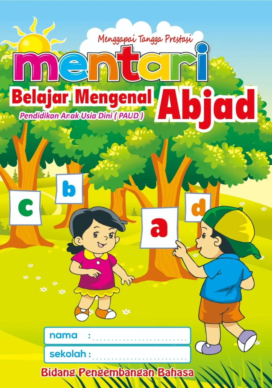 Buku Tulis Sekolah MENTARI BELAJAR MENGENAL ABJAD PAUD 1 ~item/2022/9/16/abjad_paud
