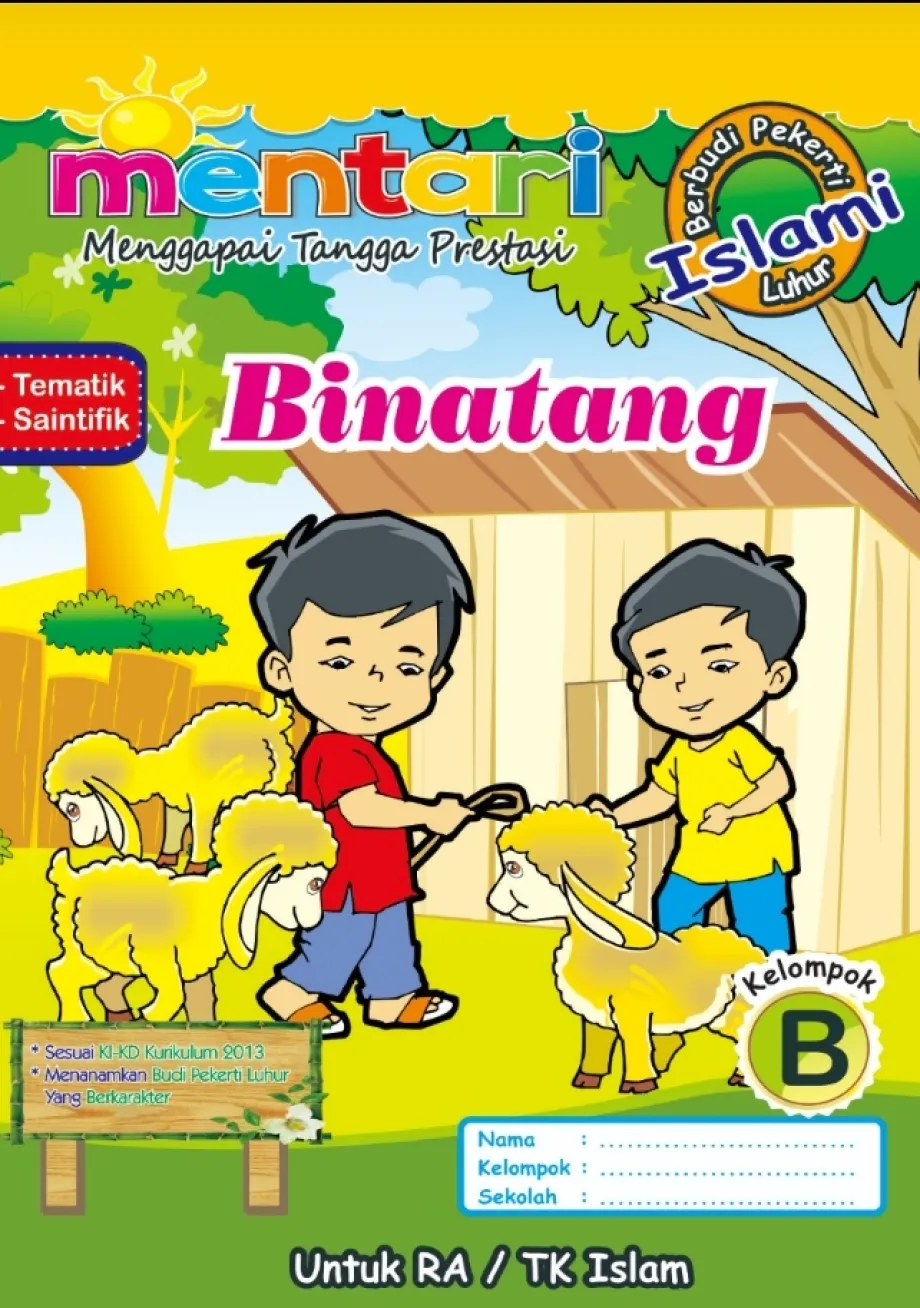 Buku Tulis Sekolah MENTARI TEMA ISLAMI BINATANG B1 1 ~item/2022/9/16/binatang_islami_b2