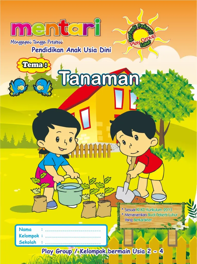 MENTARI TEMA TANAMAN PAUD