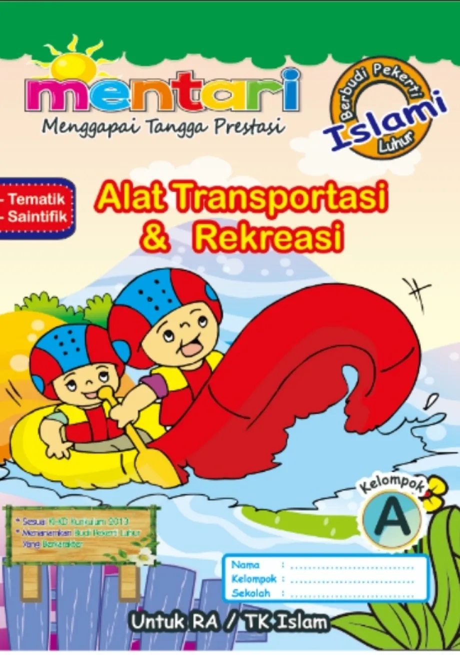 Buku Tulis Sekolah MENTARI TEMA ISLAMI ALAT TRANSPORTASI& REKREASI A 1 ~item/2022/9/16/trasportasiislami