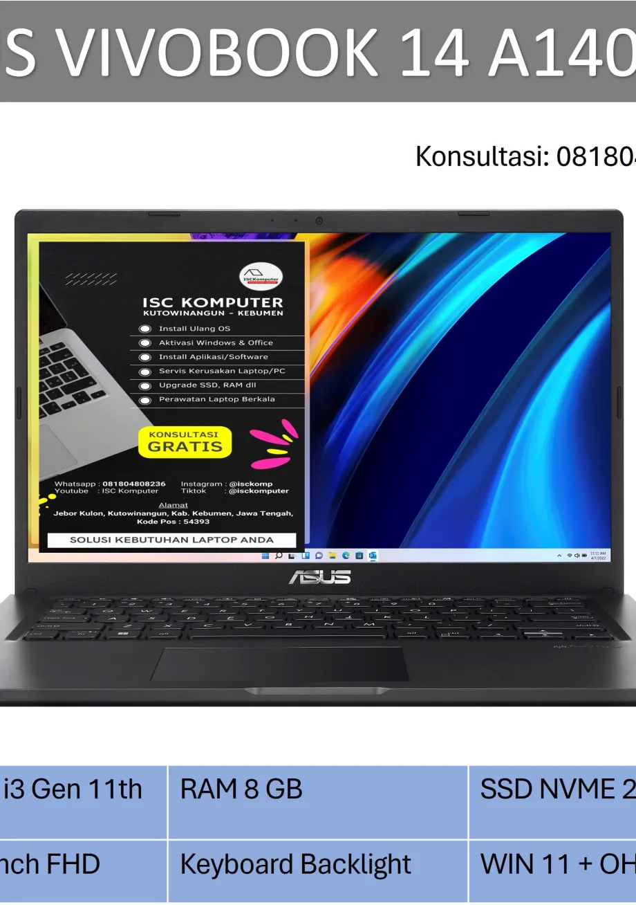 Ultrabook ASUS VIVOBOOK 14 A1400EA I3 1115G4 1 ~item/2023/10/31/asus_i3_gen_11_black_isckomp_png