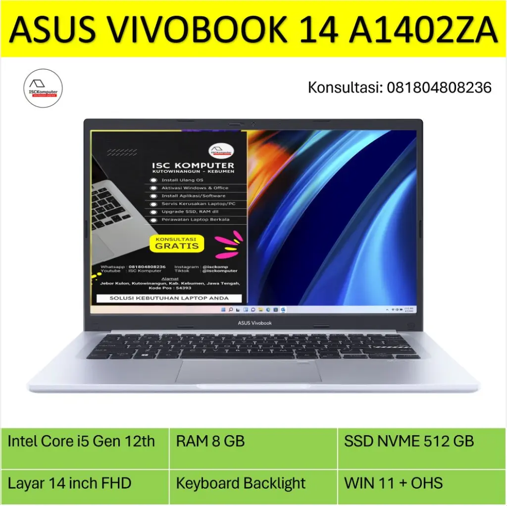 ASUS VIVOOBOOK 14 A1402 I5 Gen 12th