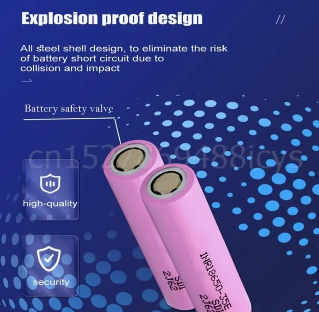 Baterai Lithium NMC 18650 37V