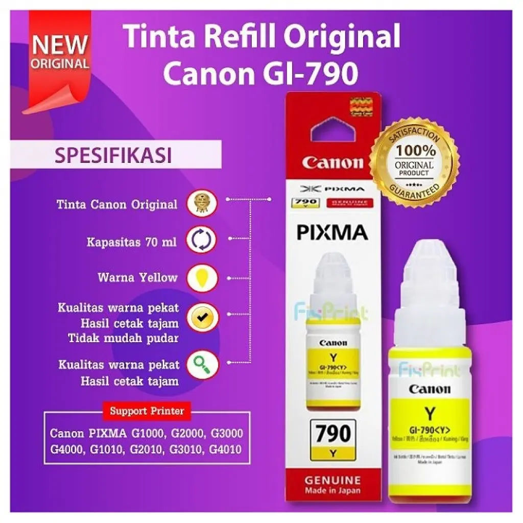 Tinta Canon 790 Yellow Original