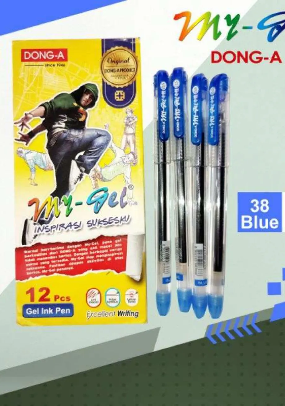 Pulpen PENA MY-GEL DONG A - BIRU  1 ~item/2024/1/16/pena_my_gel_dong_a_biru