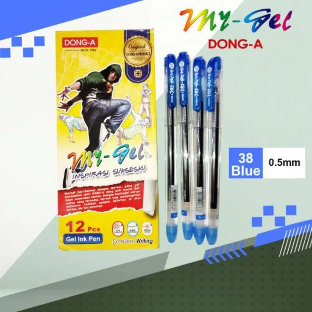 PENA MYGEL DONG A  BIRU 