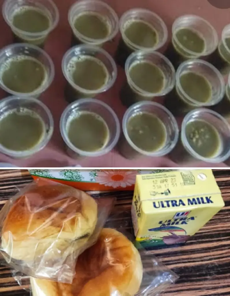 Paket Bubur Kcang Ijo Roti dan Susu