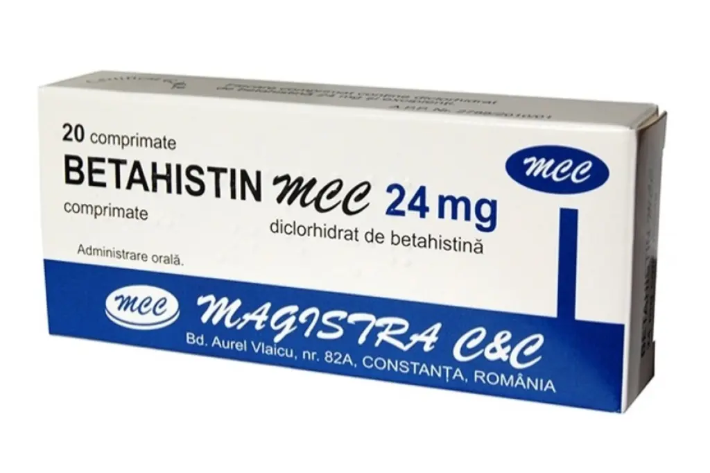 Betahistin MCC 24 mg