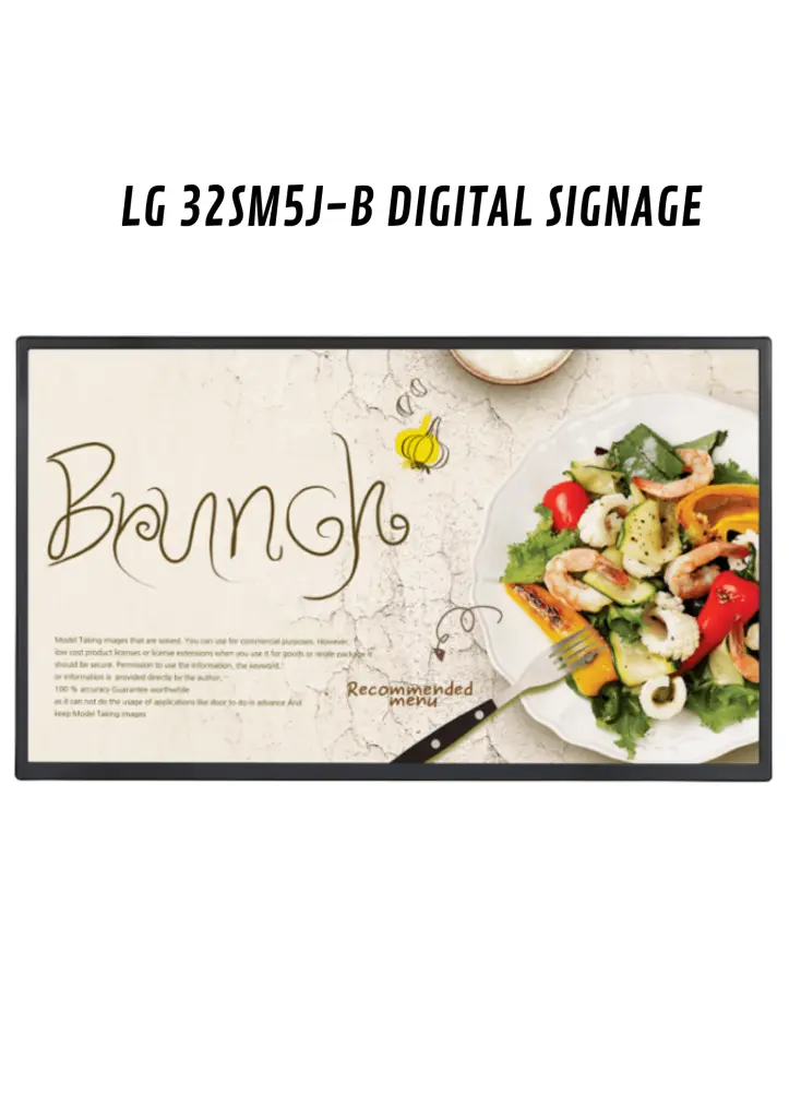 LG 32SM5JB DIGITAL SIGNAGE