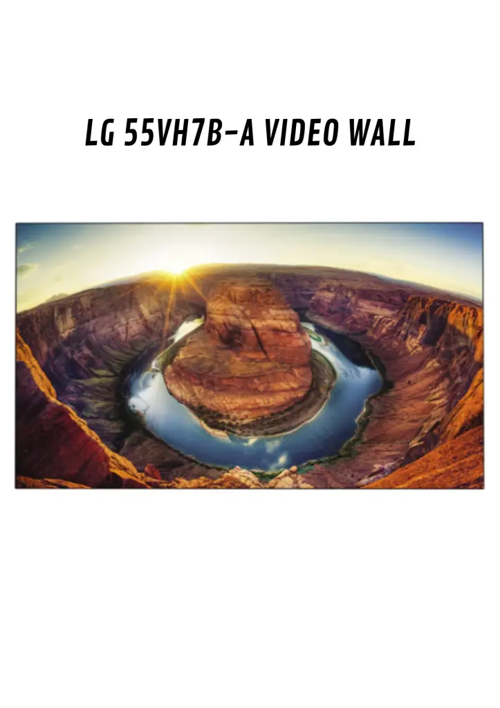 LG 55VH7BA VIDEO WALL