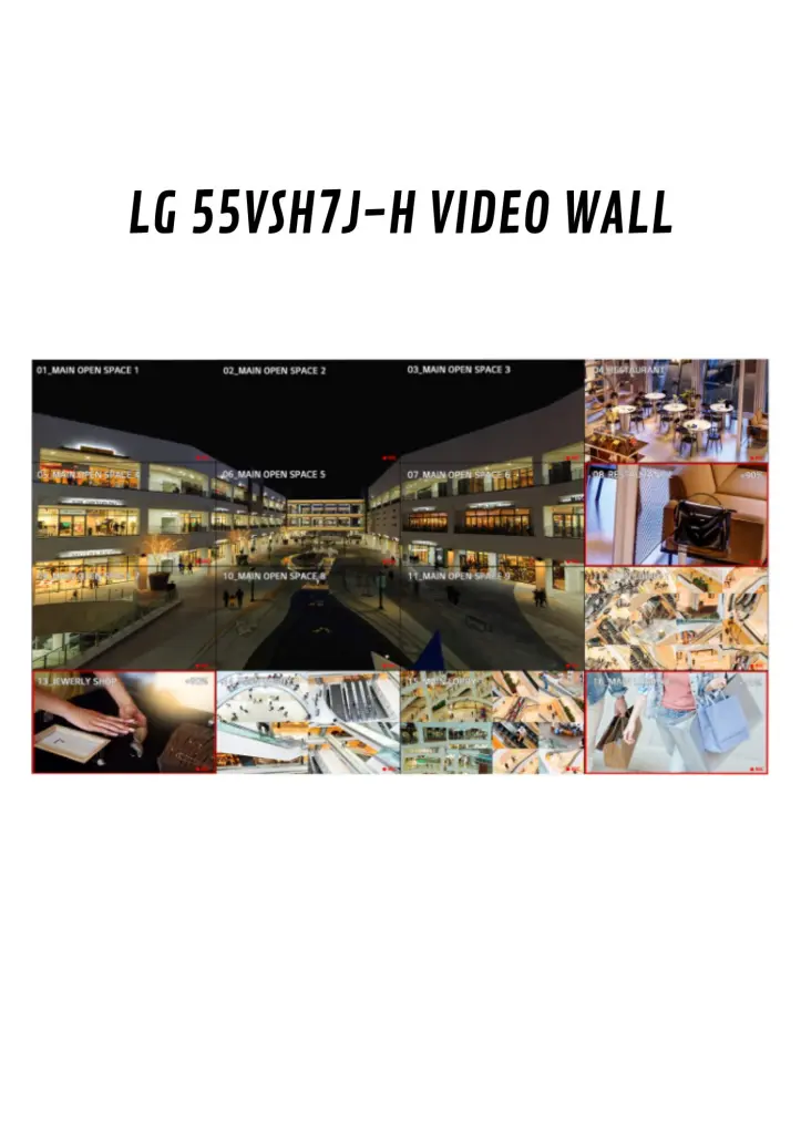LG 55VSH7JH VIDEO WALL