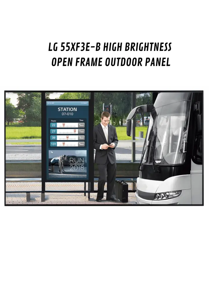 LG 55XF3EB HIGH BRIGHTNESS OPEN FRAME OUTDOOR PANEL