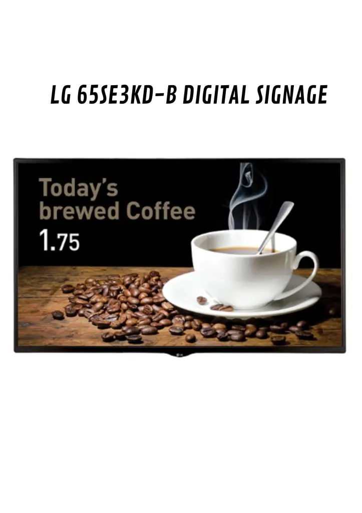 LG 65SE3KDB DIGITAL SIGNAGE