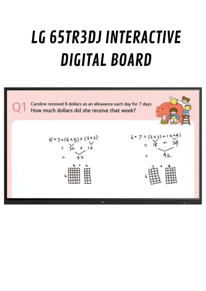 LG 65TR3DJ INTERACTIVE DIGITAL BOARD
