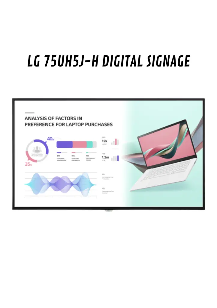 LG 75UH5JH DIGITAL SIGNAGE