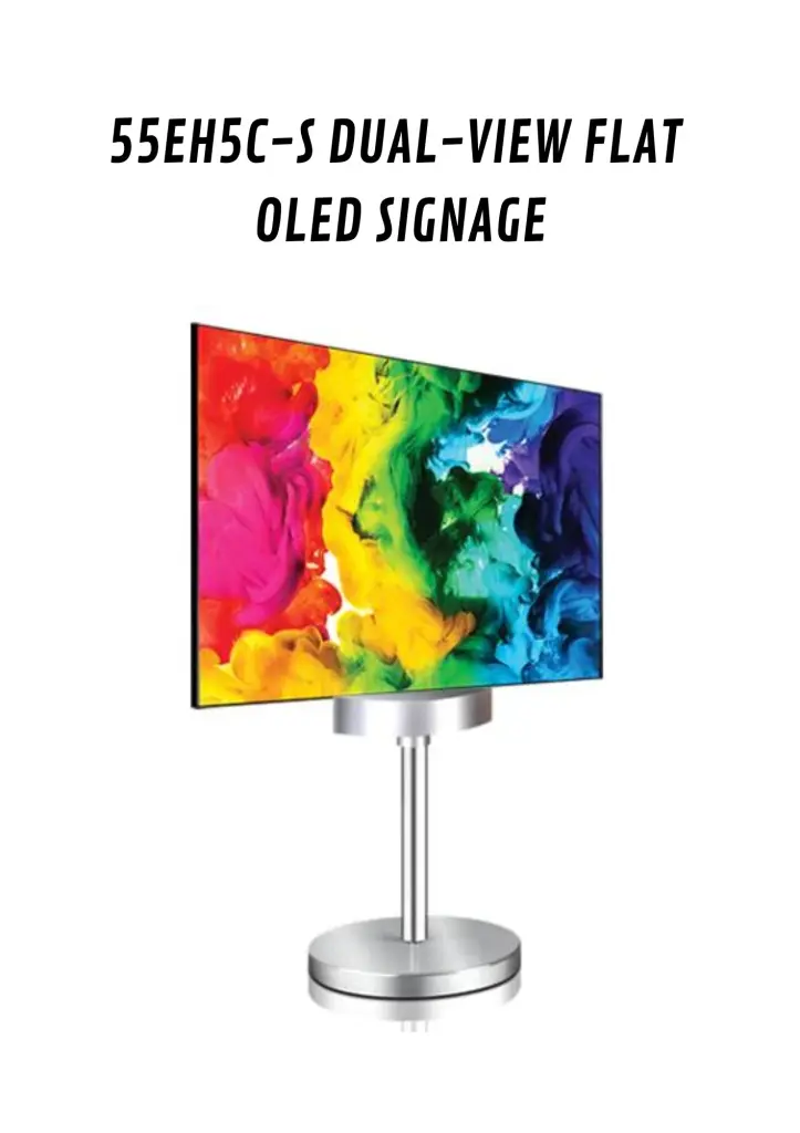 LG 55EH5CS DUALVIEW FLAT OLED SIGNAGE