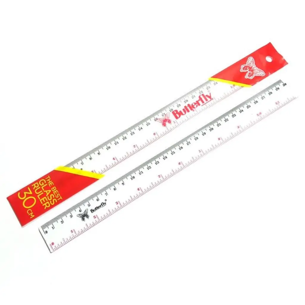 Penggaris Plastik 30 cm Butterfly