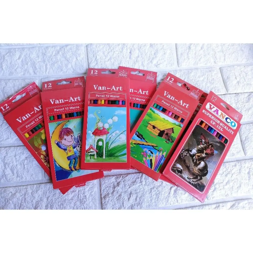Jual Pensil Warna Merk VanArt Ori Isi 12 Panjang