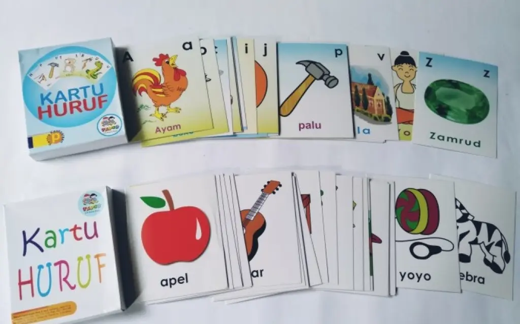 Kartu Huruf Baca Isi 2 Pack Edukasi