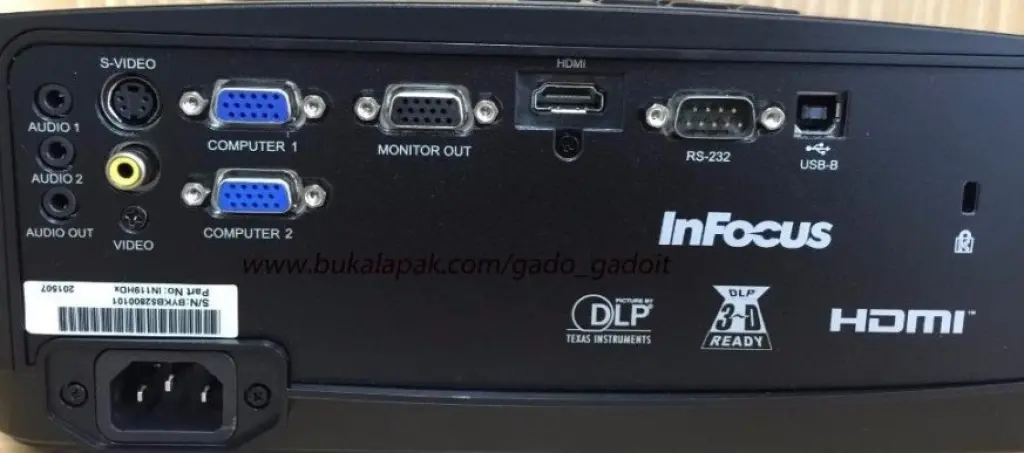 Infokus Projector IN119HDx  3200 Lumens  Hitam 