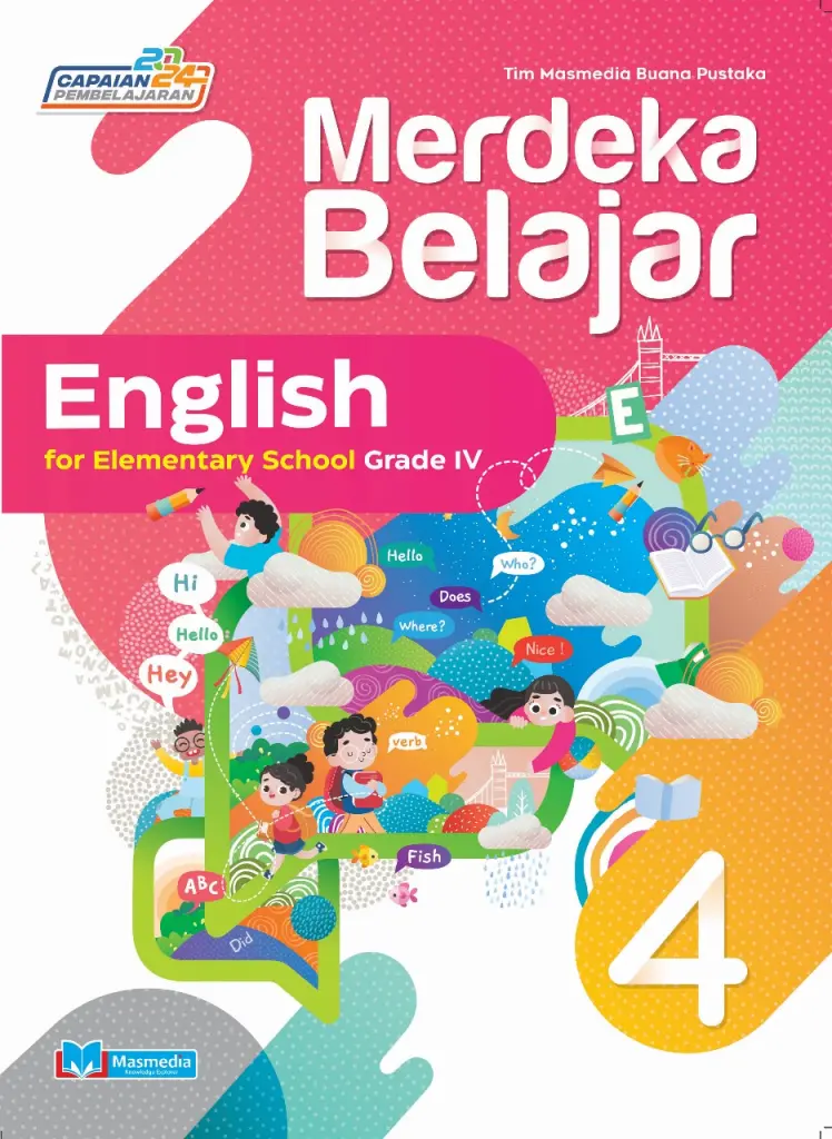Merdeka Belajar English for Elementary School Grade 4 KMerdeka CP 2024