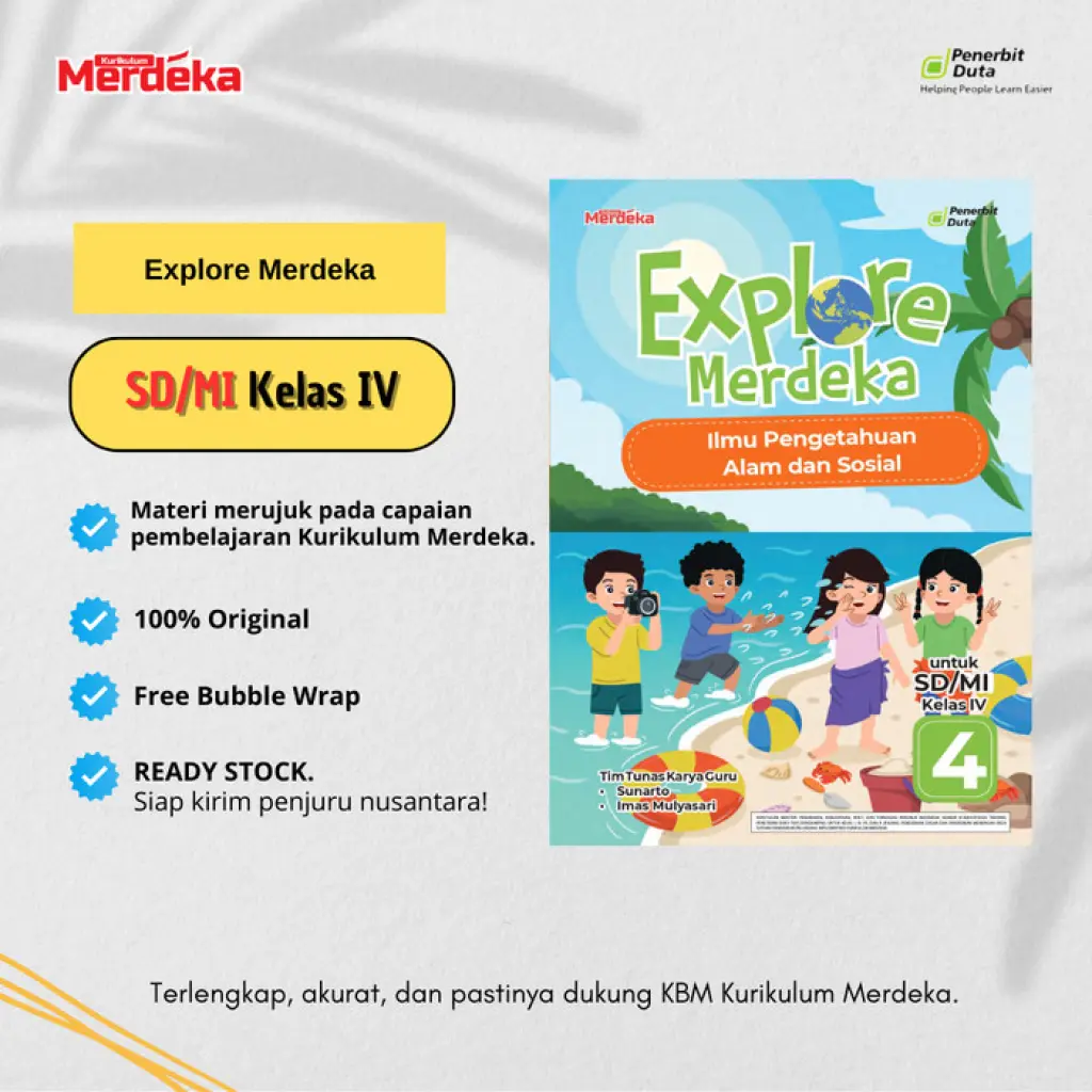 Explore Merdeka Ilmu Pengetahuan Alam dan Sosial untuk SD Kelas 4