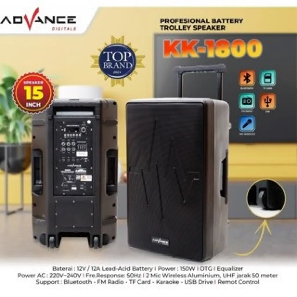 Speaker Portable ADVANCE KK1800