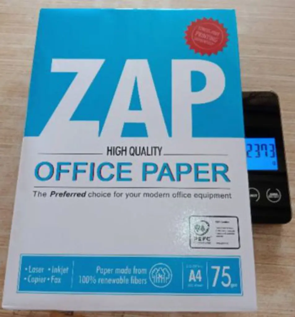 Kertas HVS A4 ZAP 75 gr 