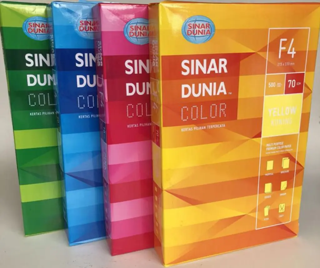  Kertas Warna Blank A4