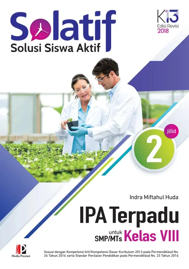 SOLATIF IPA Terpadu SMPMTs Kelas VIII  Kurikulum 2013 Edisi Revisi 2016 Logo 2018