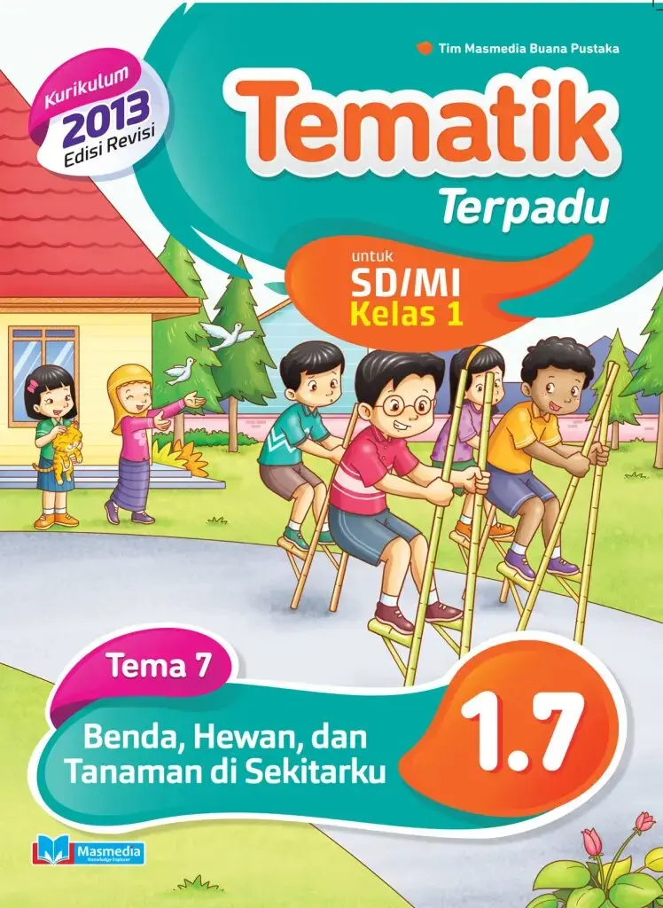 Tematik Terpadu Benda Hewan dan Tanaman di Sekitar ku SDMI kelas 1 tema 7 kurikulum 2013 Edisi 