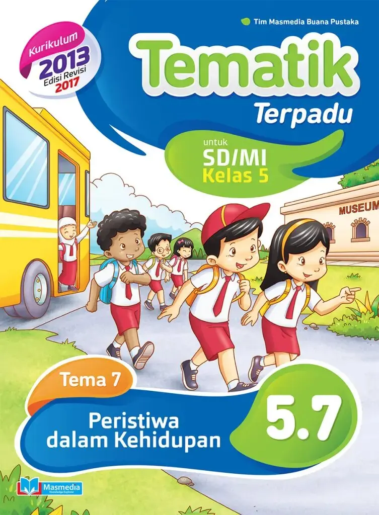 Tematik Terpadu Peristiwa dalam Kehidupan SDMI kelas 5 tema 7 kurikulum 2013 revisi 2017