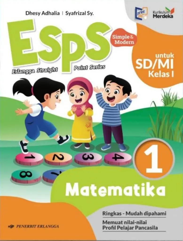 BUKU SISWA  ESPS MATEMATIKA KELAS 1  KM  ERLANGGA