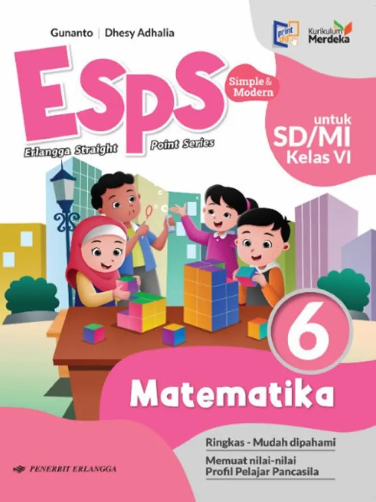BUKU SISWA  ESPS MATEMATIKA KELAS 6  KM  ERLANGGA