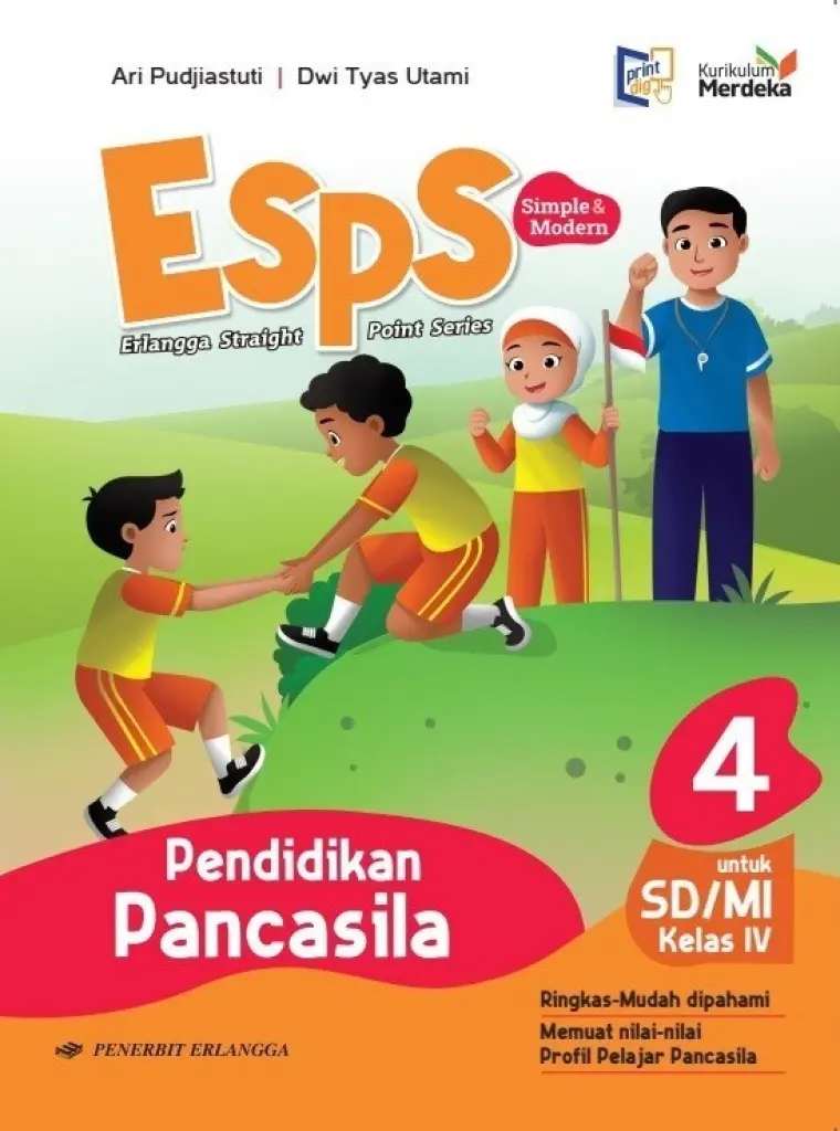 BUKU SISWA  ESPS PANCASILA KELAS 4 SDMI  KM  ERLANGGA