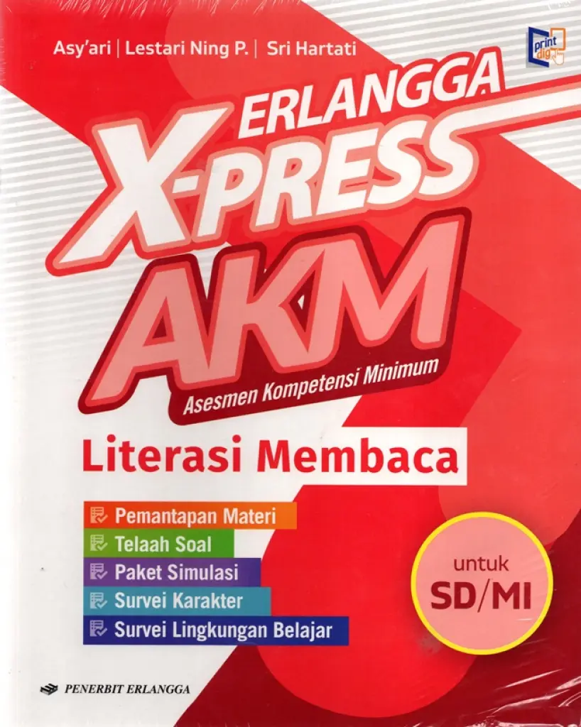 BUKU AKM LITERASI SDMI  ERLANGGA