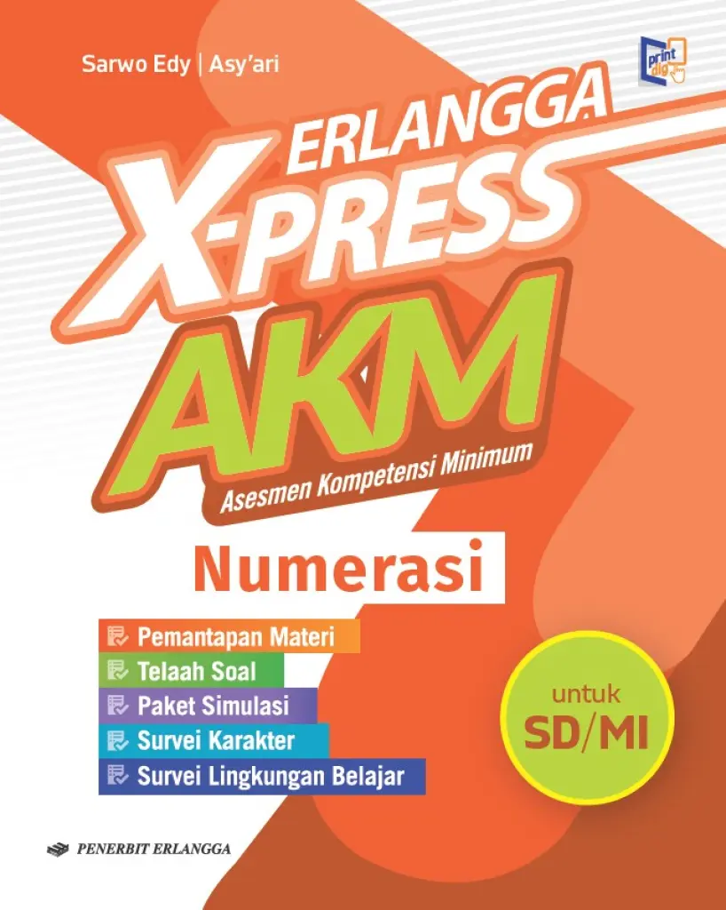 BUKU AKM NUMERASI SDMI  ERLANGGA