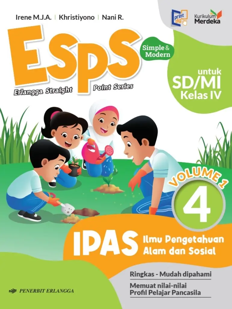 BUKU SISWA  ESPS IPAS KELAS 4 VOL I  KM  ERLANGGA
