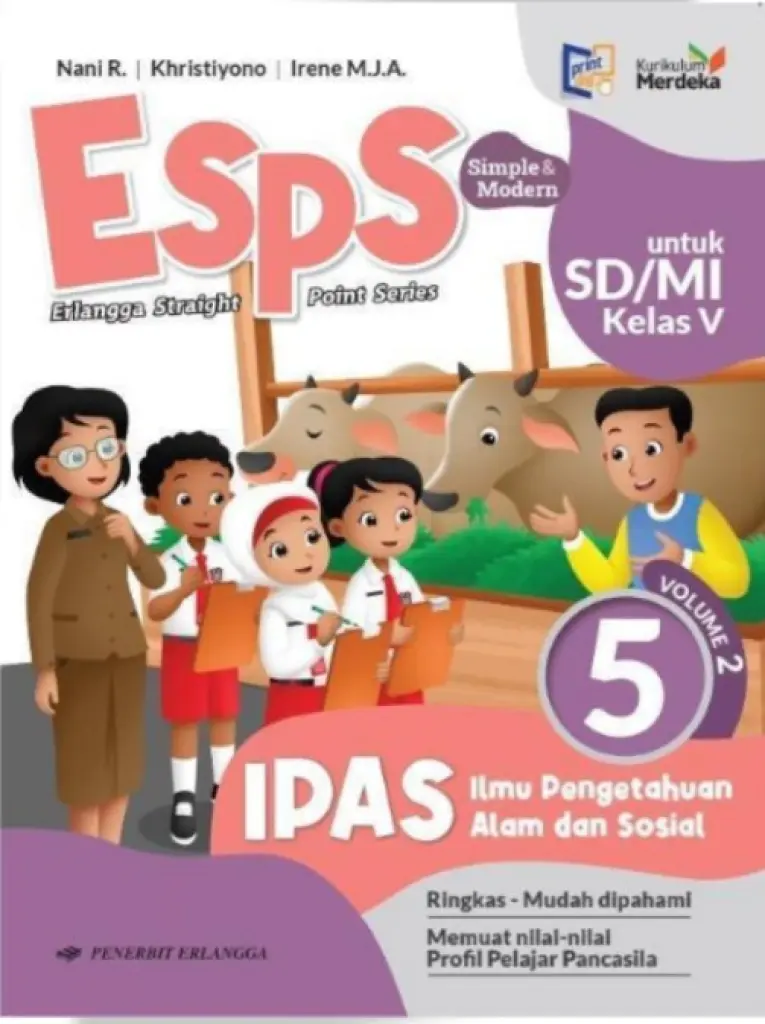 BUKU SISWA  ESPS IPAS KELAS 5 VOL II  KM  ERLANGGA