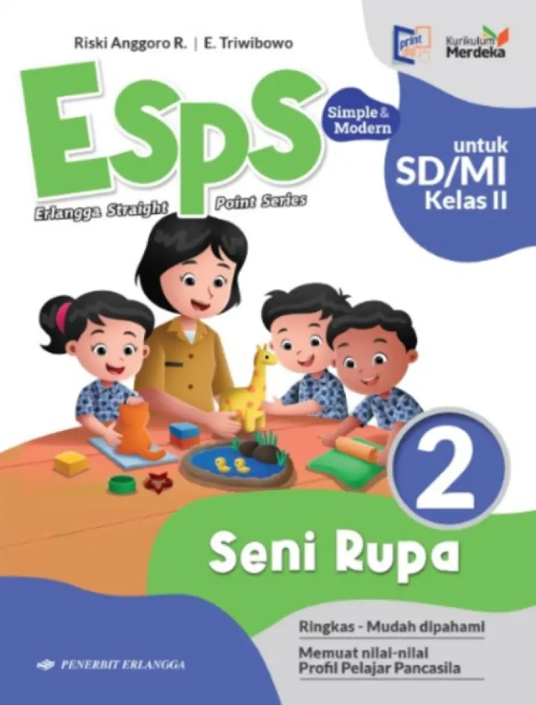BUKU SISWA  SENI RUPA KELAS 2  KM  ERLANGGA
