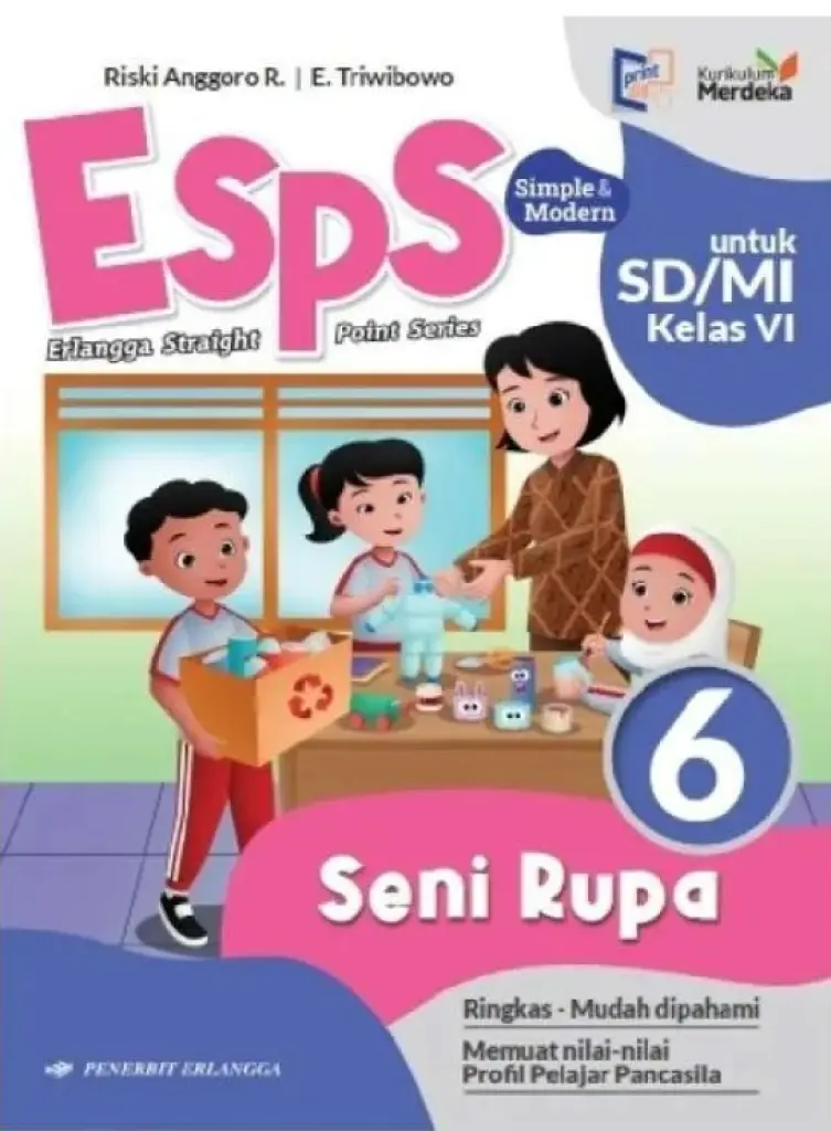 BUKU SISWA  SENI RUPA KELAS 6  KM  ERLANGGA