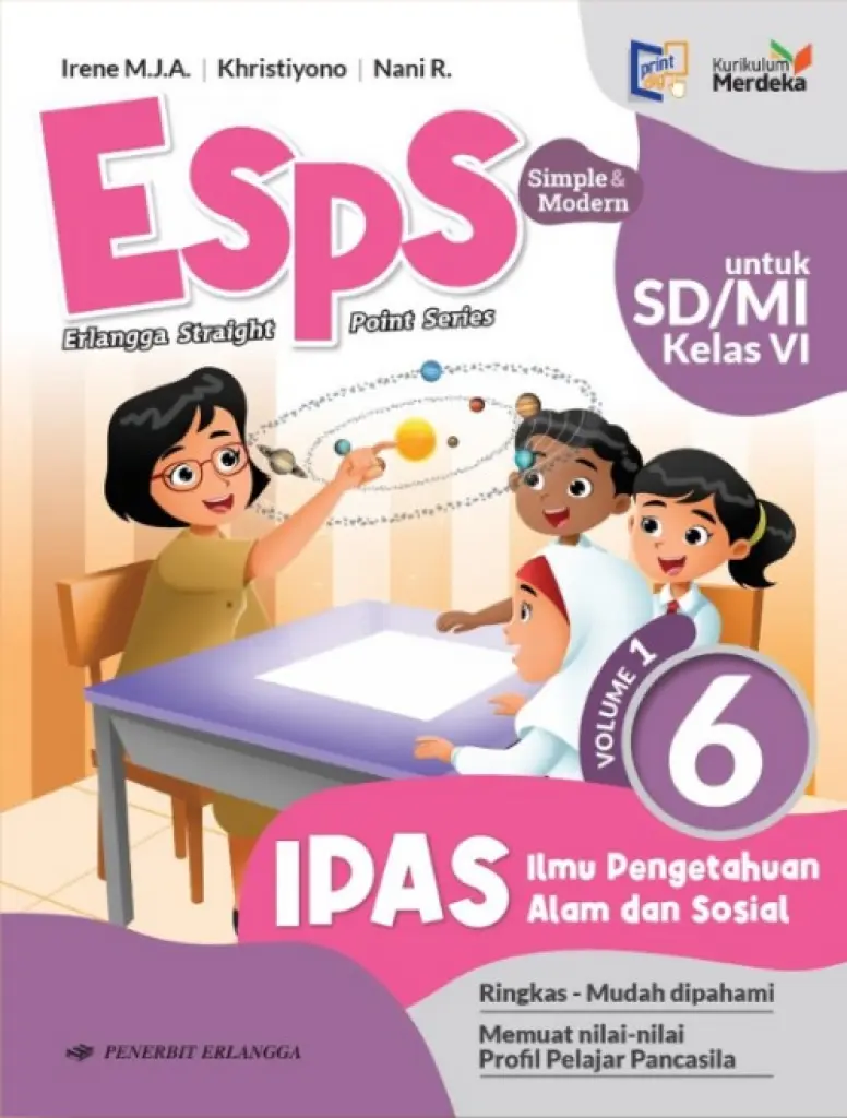 BUKU SISWA  ESPS IPAS KELAS 6 VOL I  KM  ERLANGGA