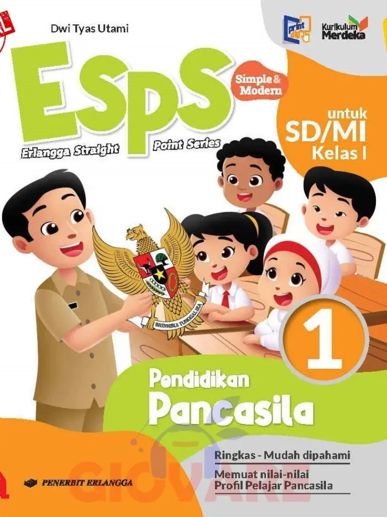 BUKU SISWA  ESPS PENDIDIKAN PANCASILA SDMI KELAS 1  KM  ERLANGGA