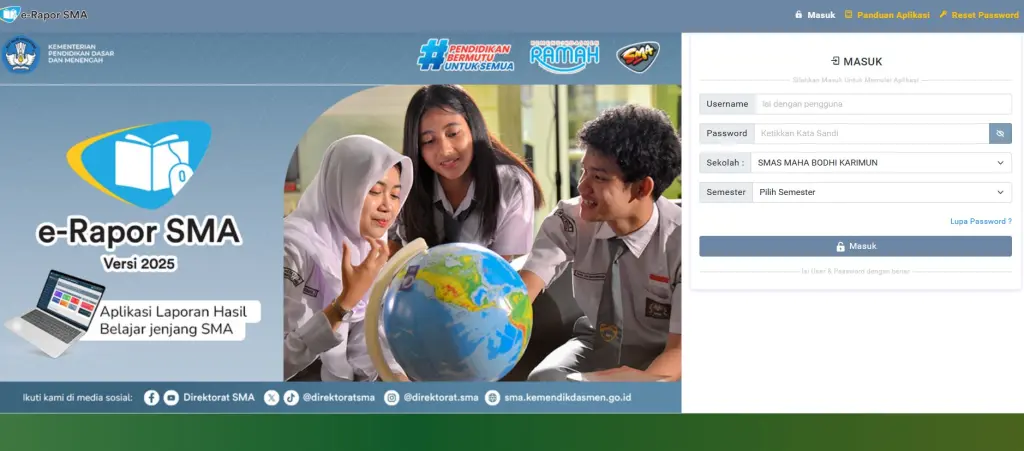 LAYANAN SERVER ERAPORT SEKOLAH