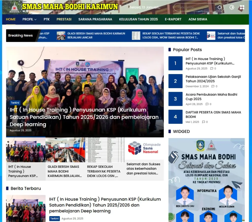 WEBSITE SEKOLAH   FITUR LENGKAP WORDPRESS